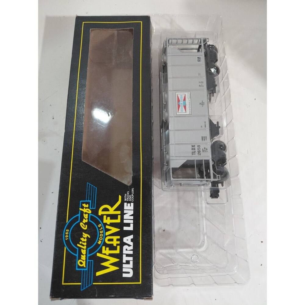 Weaver 2658 Train O Gauge Model Railroad Beacon Feeds PS-2 Hopper Car w/Box